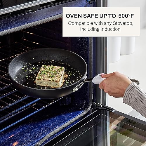 Miniatura 6 de Conjunto de batería de cocina de sartenes de 8 y 10 pulgadas sin PFOA aptas para lavavajillas antiadherentes anonizado duro E785S264 HA1 de All-Clad