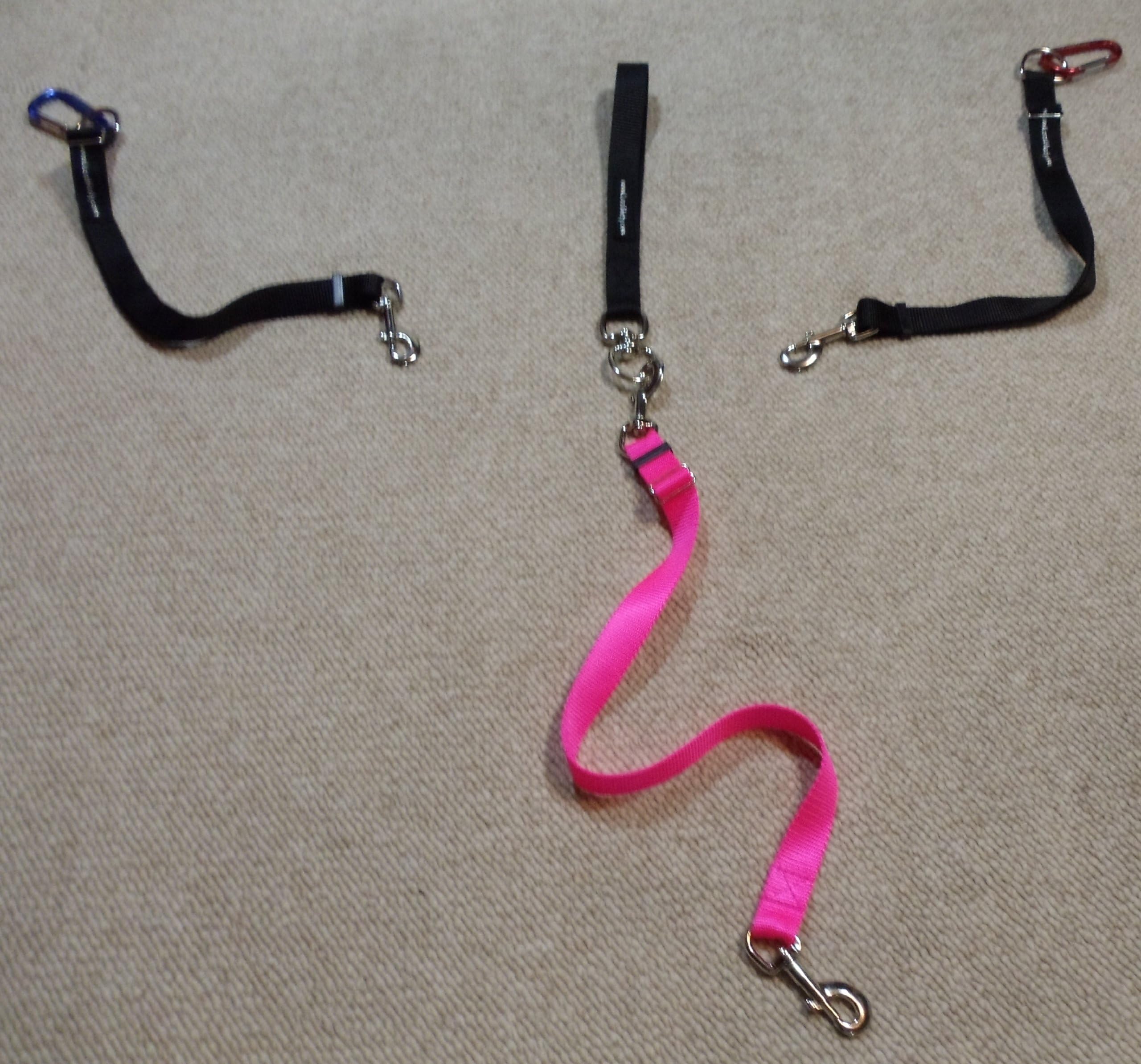 Leash Lady~Dog Pet Truck Bed Tether Restraint & Leash All in One!~Truck Tether & Leash All in One!~Swivel, Adjustable Nylon Straps~One Size Fits All Trucks~SUV~Minivans