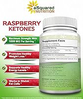 Vista 6 de aSquared Nutrition Cetonas naturales de frambuesa 1000mg-180 cápsulas de suplemento de pérdida de peso, máxima fuerza más píldoras de dieta supresor