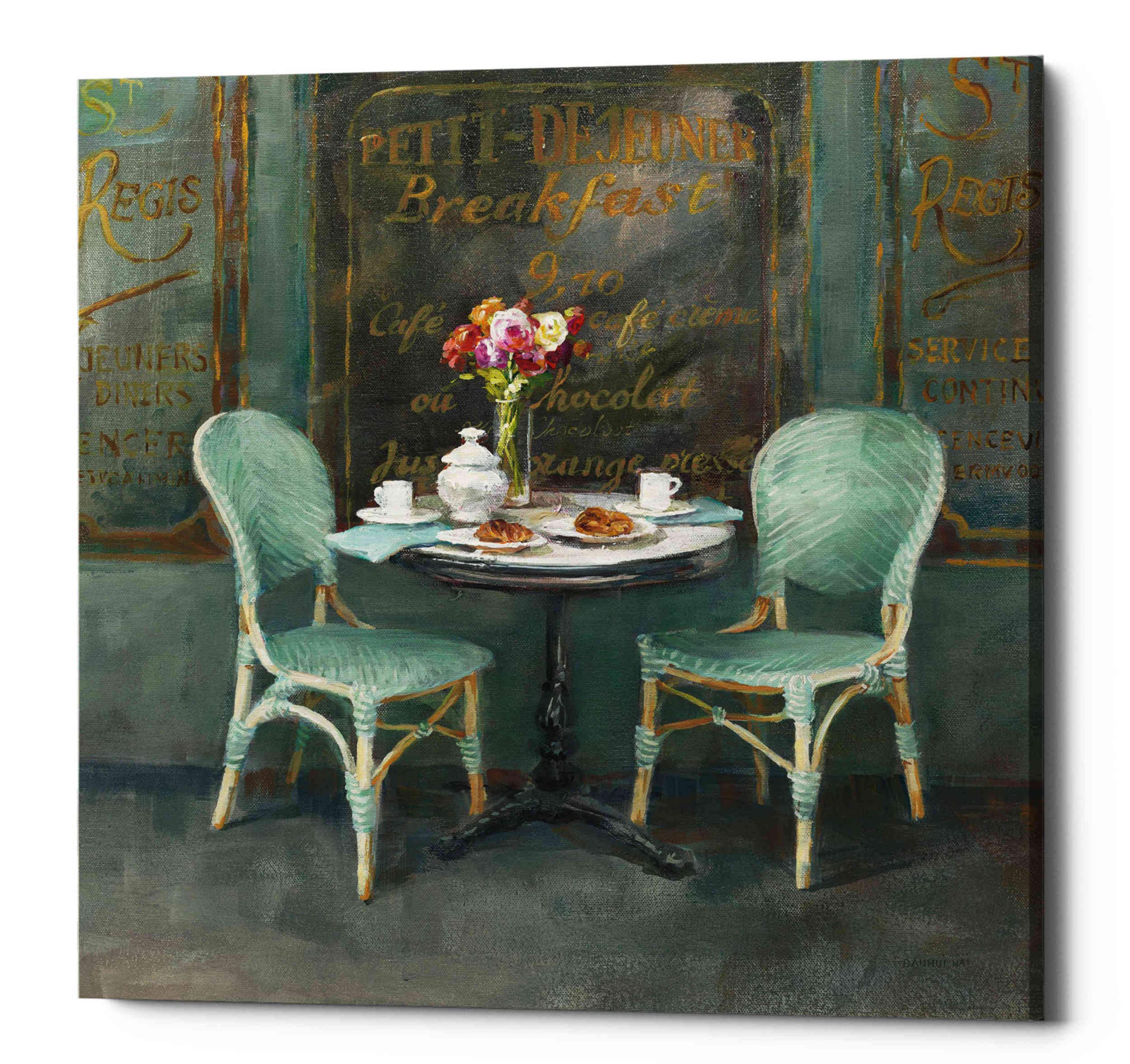 Epic GraffitiJoy of Paris II' by Danhui Nai Canvas Wall Art, 12" x 12", Green