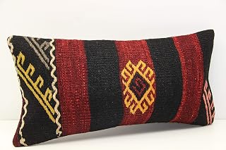 Elegant Pillow Lumbar kilim pillow cover 10x20 inch (25x50 cm) Armchair pillow Turkish Kilim pillow cover Chair pillow Oblong Kilim Cushion Cover