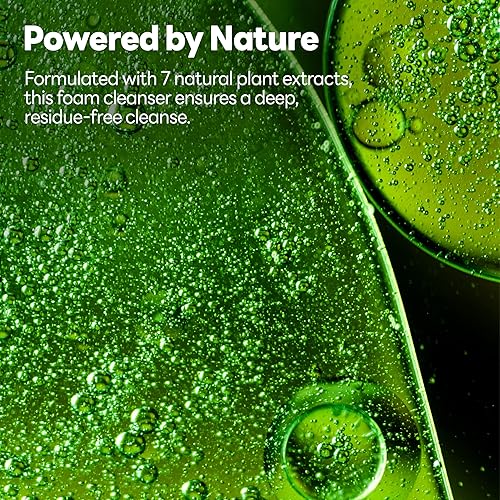 Miniatura 4 de Limpiador de espuma prémium (459.3 ft), producto K-beauty. Contiene 7 plantas verdescuidado de poros, limpiador para problemas y piel