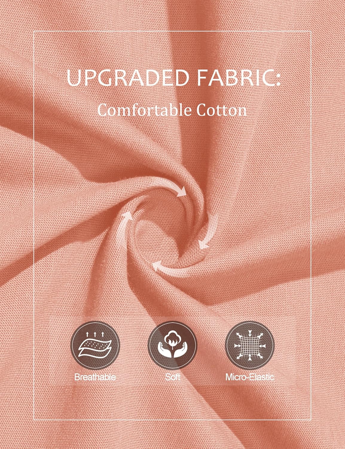 MAGCOMSEN Women's Long Sleeve Shirts V Neck Cotton Basic Tee Soft Breathable Casual Tops Cassic-Fit T-Shirt - Image 5