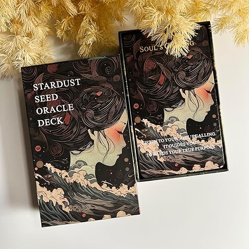 Miniatura 8 de Seeds of Stardust Oracle Deck, Cartas cósmicas de Oráculo para la intuición, 80 cartas del tarot para orientación divina y mensajes superiores del yo