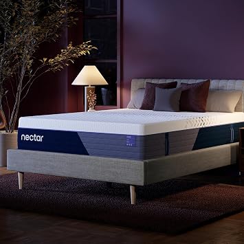 Nectar Luxe Hybrid 14 Twin Mattress - Medium Firm - Memory Foam & Innerspring Coils - Cooling Fibers - Back Pain Relief - Mattress in a Box - & Forever