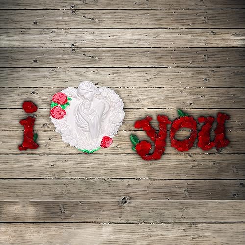 Miniatura 4 de Molde de silicona en forma de corazón 3D 1P - Virgen María y el Niño Jesús con flores, perfecto para jabón, velas, resina y manualidades de arcilla,