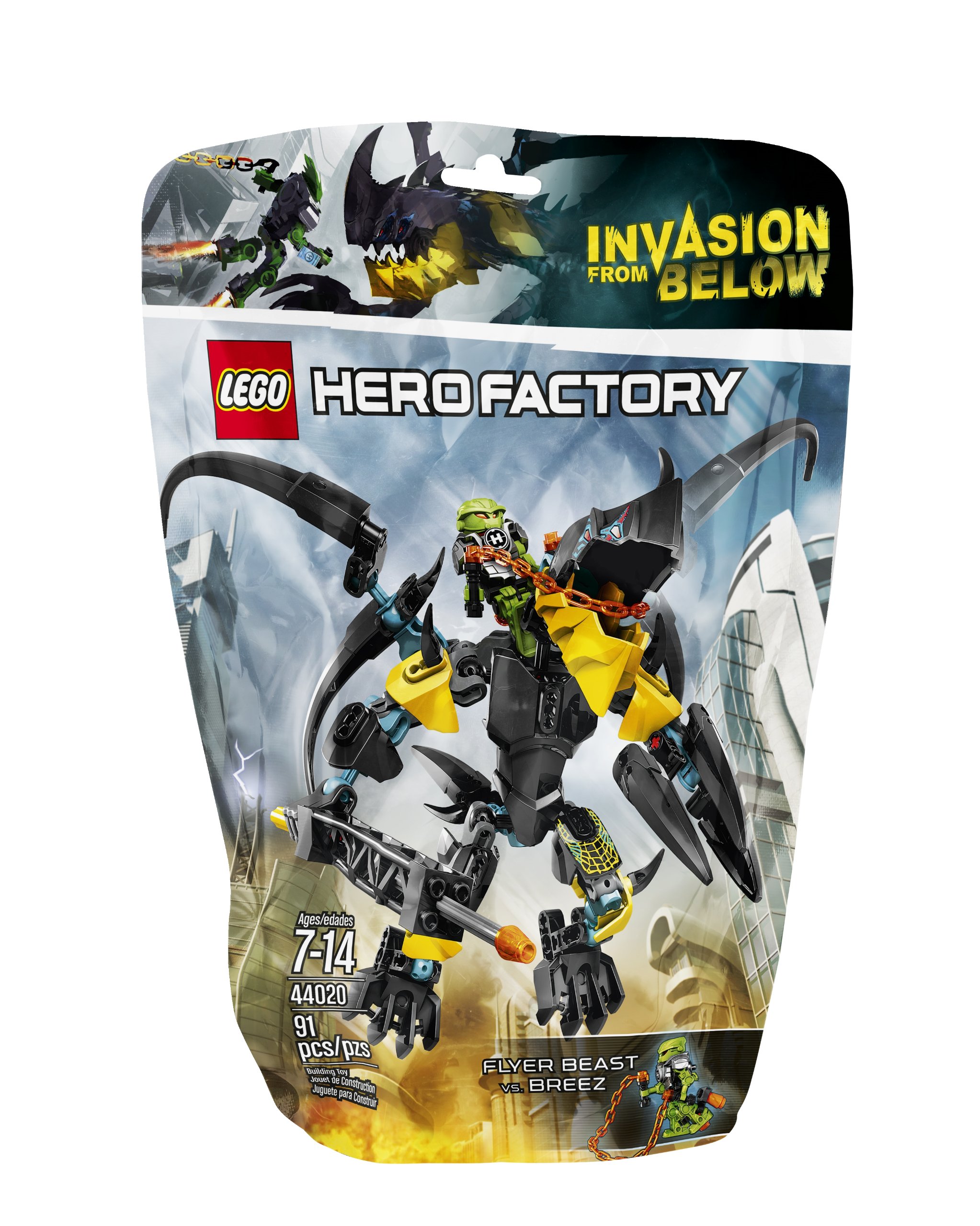 LEGO Hero Factory - FLYER Beast vs. BREEZ - 44020 : Amazon.co.uk