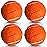 Precut Tennis Balls for Walkers, 4 PCS Heavy Duty Long Lasting Glide Balls - Precut for Easy Installation, Universal Felt Pads for Walker Legs & Furniture, Floor Protectors (Orange)