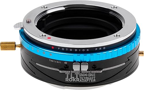 Fotodiox Pro TLT ROKR - Adaptador de montaje de lente inclinacióncambio compatible con lentes Sony Alpha A-Mount (y Minolta AF) DSLR a cuerpo de