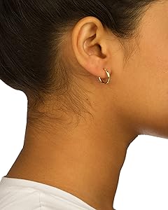 ピアス LESS IS MORE 14k gold classic one touch earrings m ピアス LESS IS MORE 14k gold classic one touch earrings s