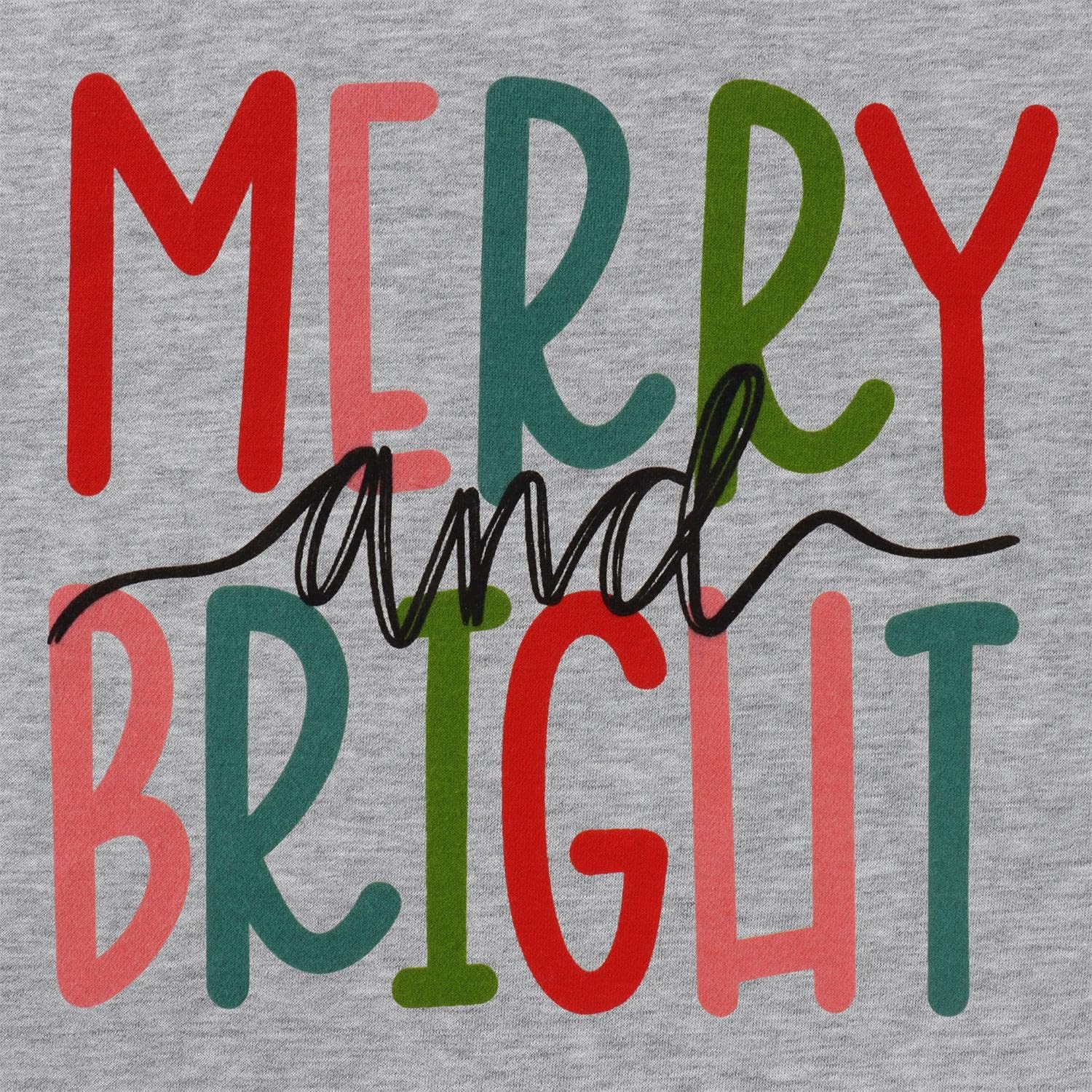 MODNTOGA Women's Merry and Bright Crewneck Sweatshirt Long Sleeve Merry Christmas Sweatshirt Retro Fall Winter Pullover Tops - Image 4