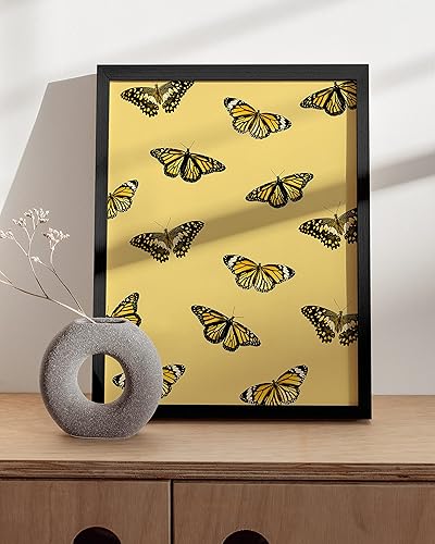 Miniatura 5 de HAUS AND HUES Decoración de pared con imágenes de mariposas, póster estético de pared de mariposa para habitación, póster de mariposa para