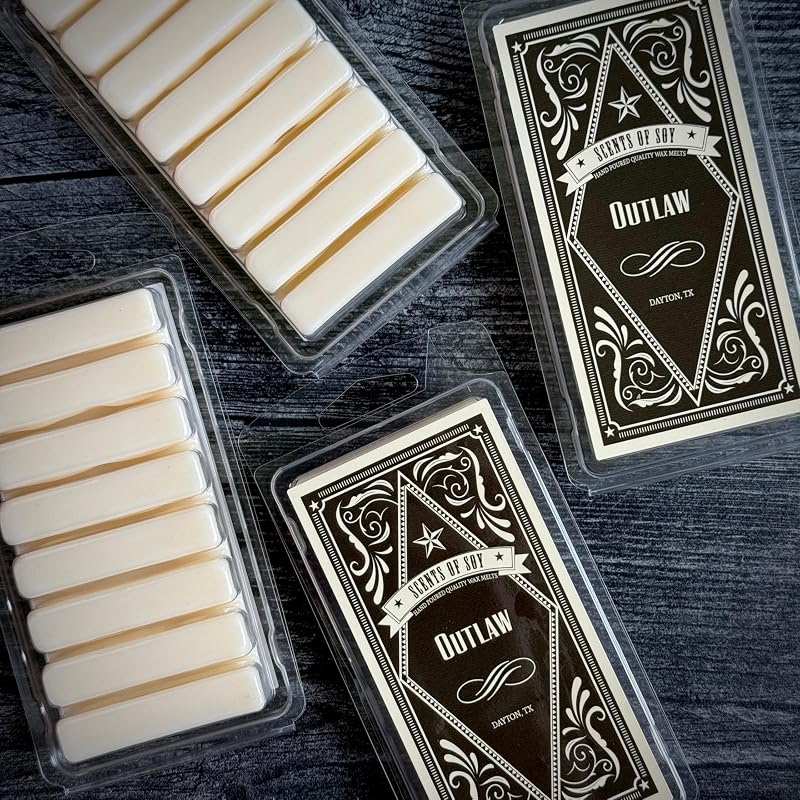 Scents of Soy Outlaw Rustic Wax Melt, Pacote com 4