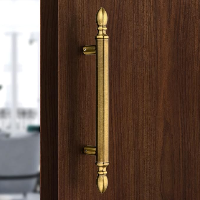 Plantex Altros Main Door Handle/14 Inch Door Handle for Main Door/Pull Push Antique Door Handle/Home & Door Decor/3 Years Warranty Pack of 1 (106, Brass Antique Finish)