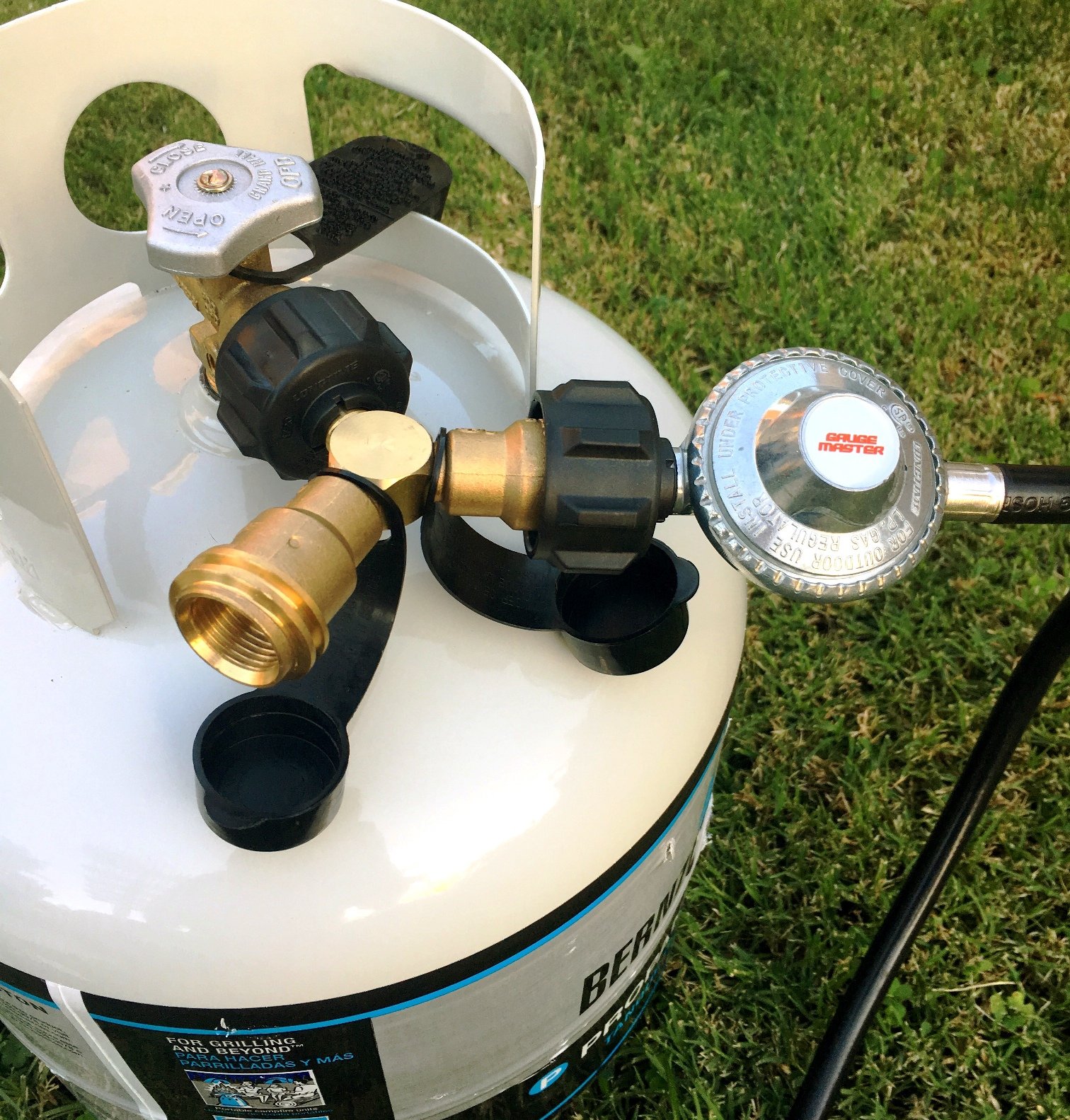 Kohree Propane Splitter, 2 Way Propane Tank Y Splitter Adapter with