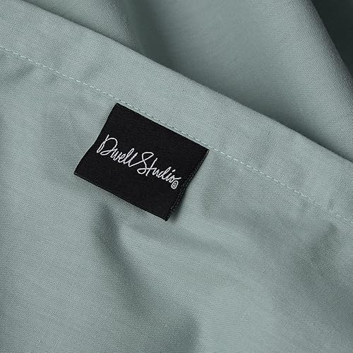 Miniatura 3 de Dwell Studio Juego de sábanas de percal de 100 % algodón, 4 piezas, 1 encimera, 1 sábana bajera de bolsillo profundo y 2 fundas de almohada, sábanas