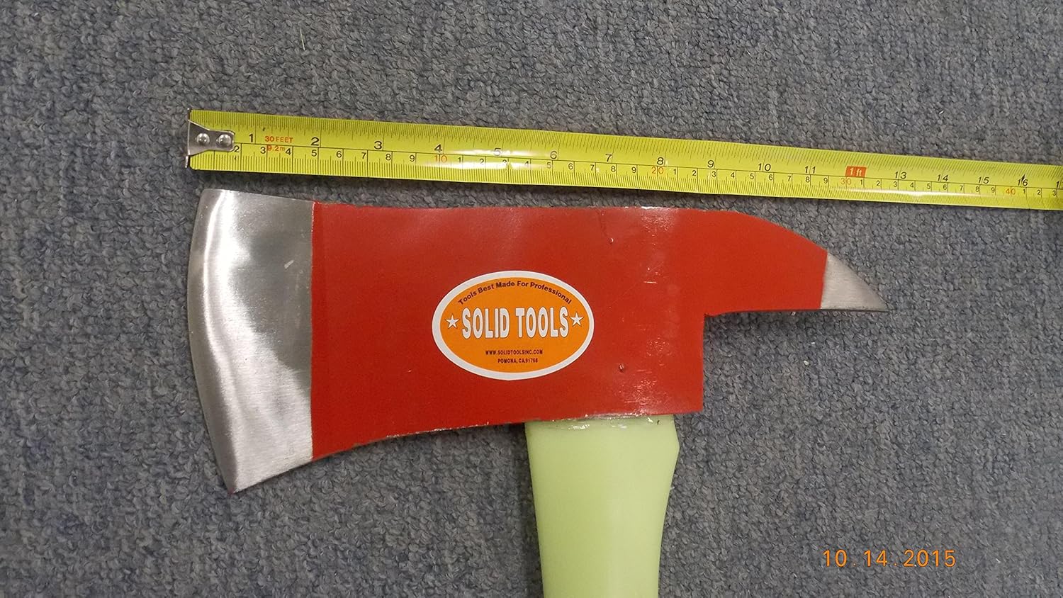 6lb. Fire Axe W/Glow in The Dark Fiberglass Handle! Bright!