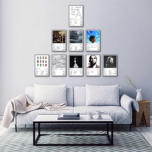 Miniatura 4 de Drake - Póster de álbum de música Take Care Scorpin Views So Far Gone Thank Me Later (sin marco, 8 x 12 pulgadas, 9 unidades)