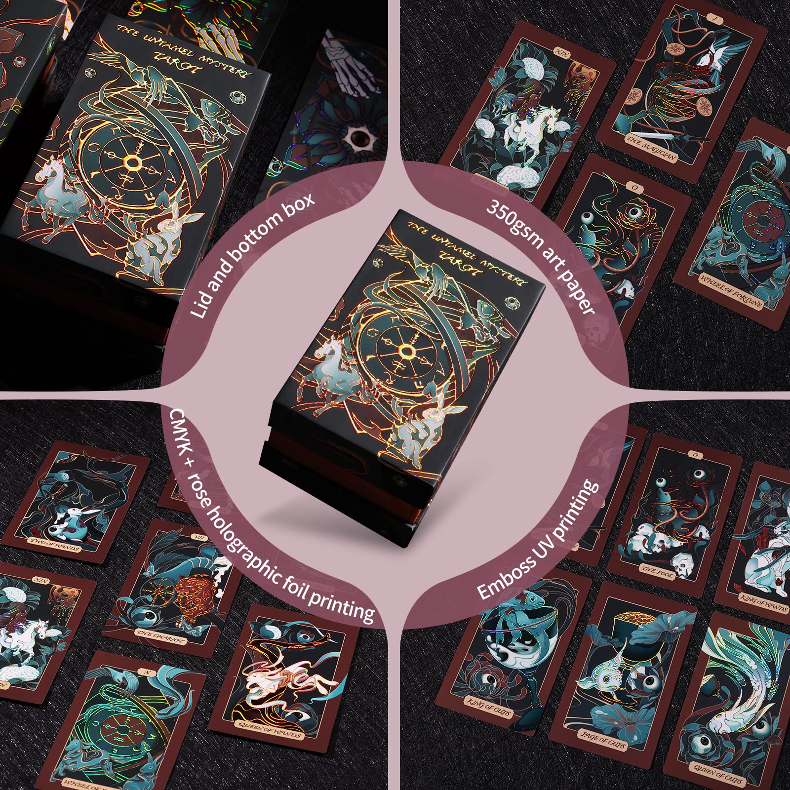 【正規品タロットカード】きらきらした明るく可愛いデッキ✨ピップスピークタロット PipSpeak TAROT ピップスピーク・タロット