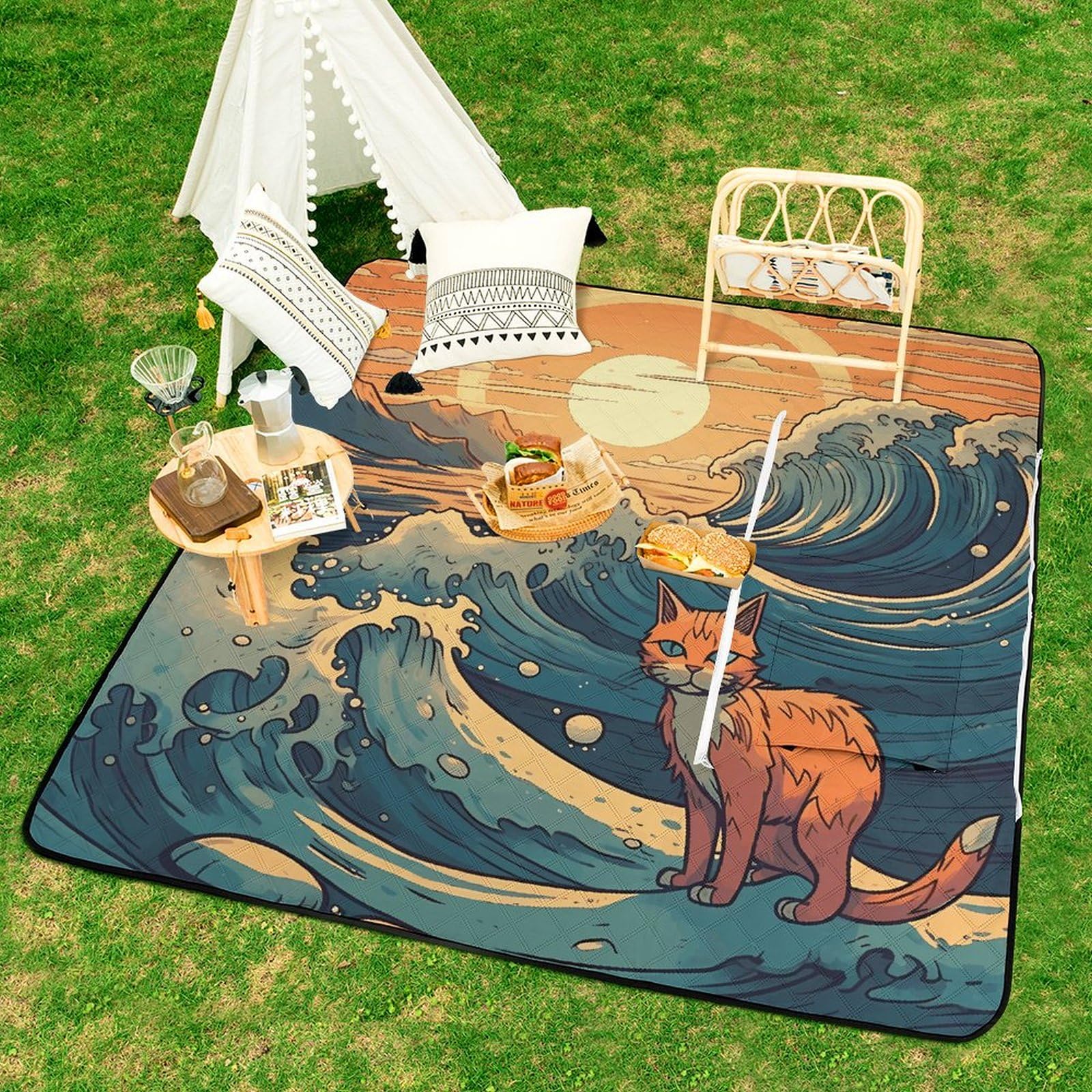 Amazon.com: LMHLDSC Picnic Blankets Waterproof Picnic Mat Foldable