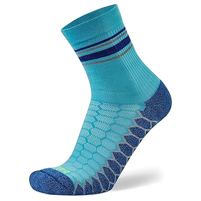 balega Silver Mini Crew No Show Socks Shoes Cobalt