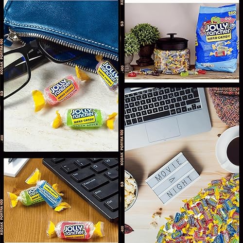 Miniatura 8 de Jolly Ranchers - Caramelos duros a granel. Sabor a fruta surtido, 4.5 libras de aproximadamente 350 caramelos duros envueltos individualmente,