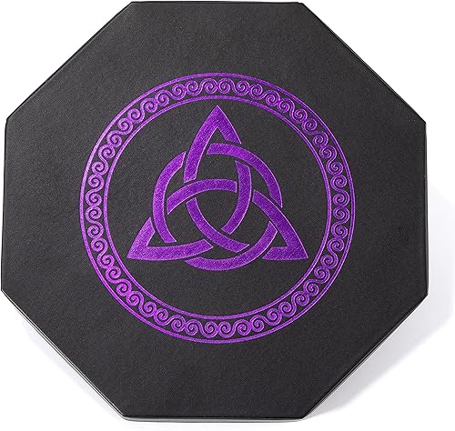 Miniatura 8 de DND Bandeja de dados  Bandeja de dados prémium de 8 pulgadas Dungeons and Dragons  Exquisitamente detallado diseño de árbol del mundo y lobo cuervo