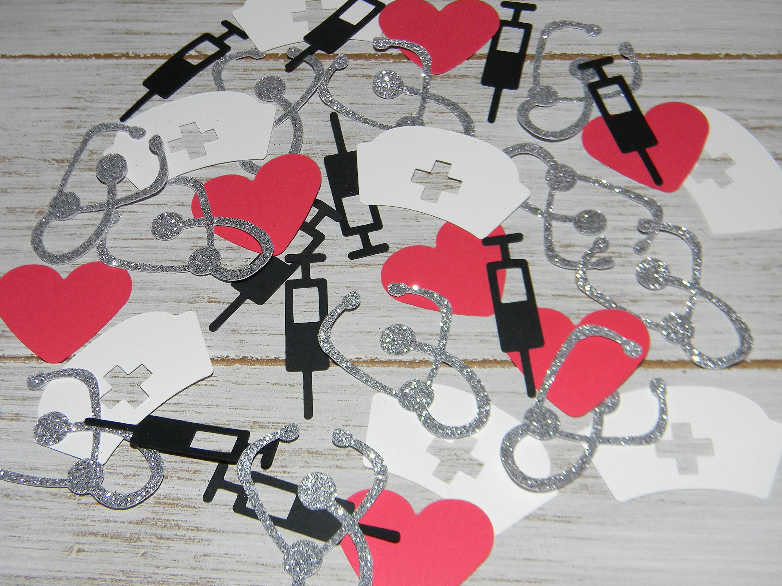 Nurse Confetti - Nurse RN Graduation Confetti - 100 pcs - Medical Retirement Graduation Party Decorations