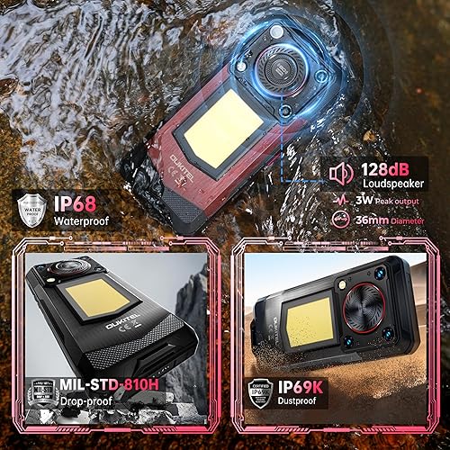 Miniatura 5 de OUKITEL WP56 5G Smartphone resistente desbloqueado - 36GB+512GB2TB Android 15 Teléfono resistente, batería de 16000 mAh, luz de campamento de 1000