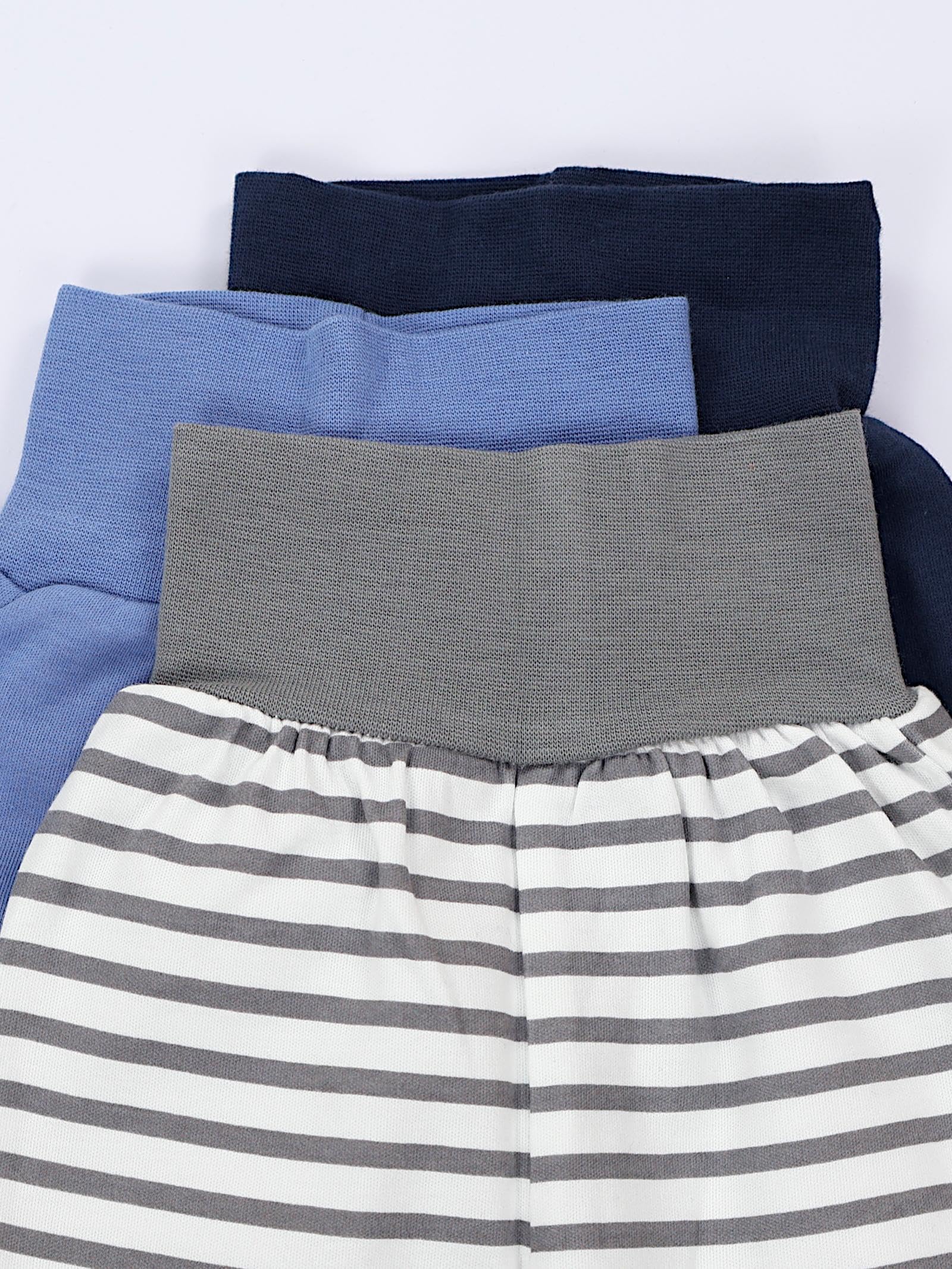 TupTam Pantalones Bebé Niño con Pies 3 Unidades – Polainas Bebé Algodón Cómodos y Suaves