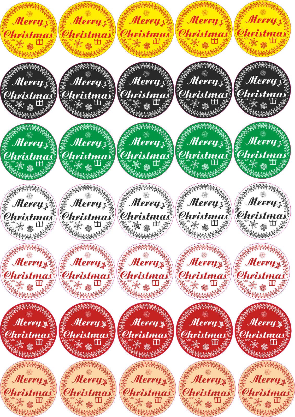 Autocollants Numéros 1 à 24 Pour Calendrier De L'Avent - Étiquettes Rondes, Adhésif Cuivre, Décoration Noël