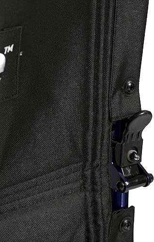 Miniatura 4 de Drive Medical Silla de transporte de aluminio ultraligera Deluxe, azul, 17 pulgadas Negro,Azul,Rojo