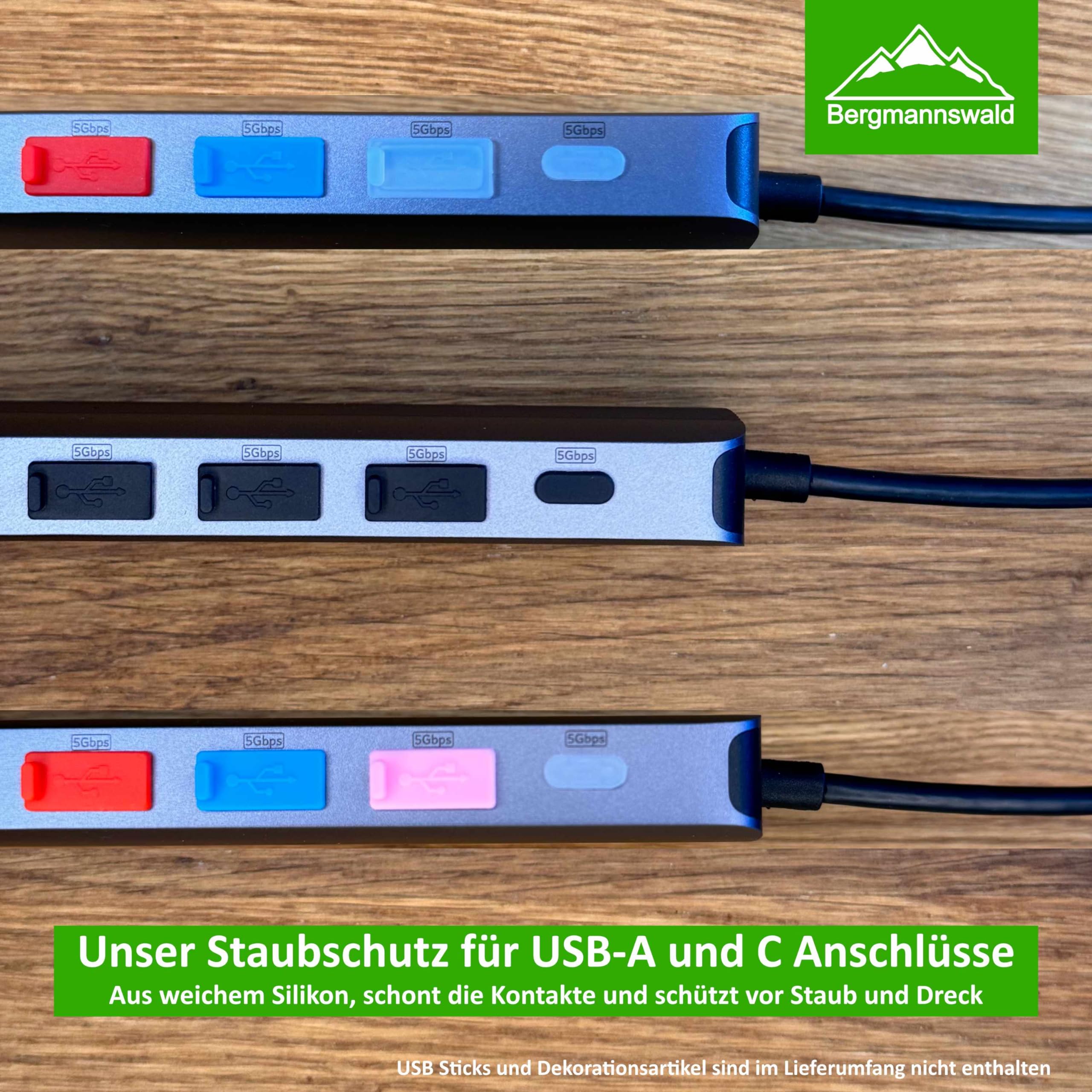 Lot De 8 Bouchons Anti-poussière Pour Ports USB-C, USB-A, SD, HDMI, VGA - Neuf