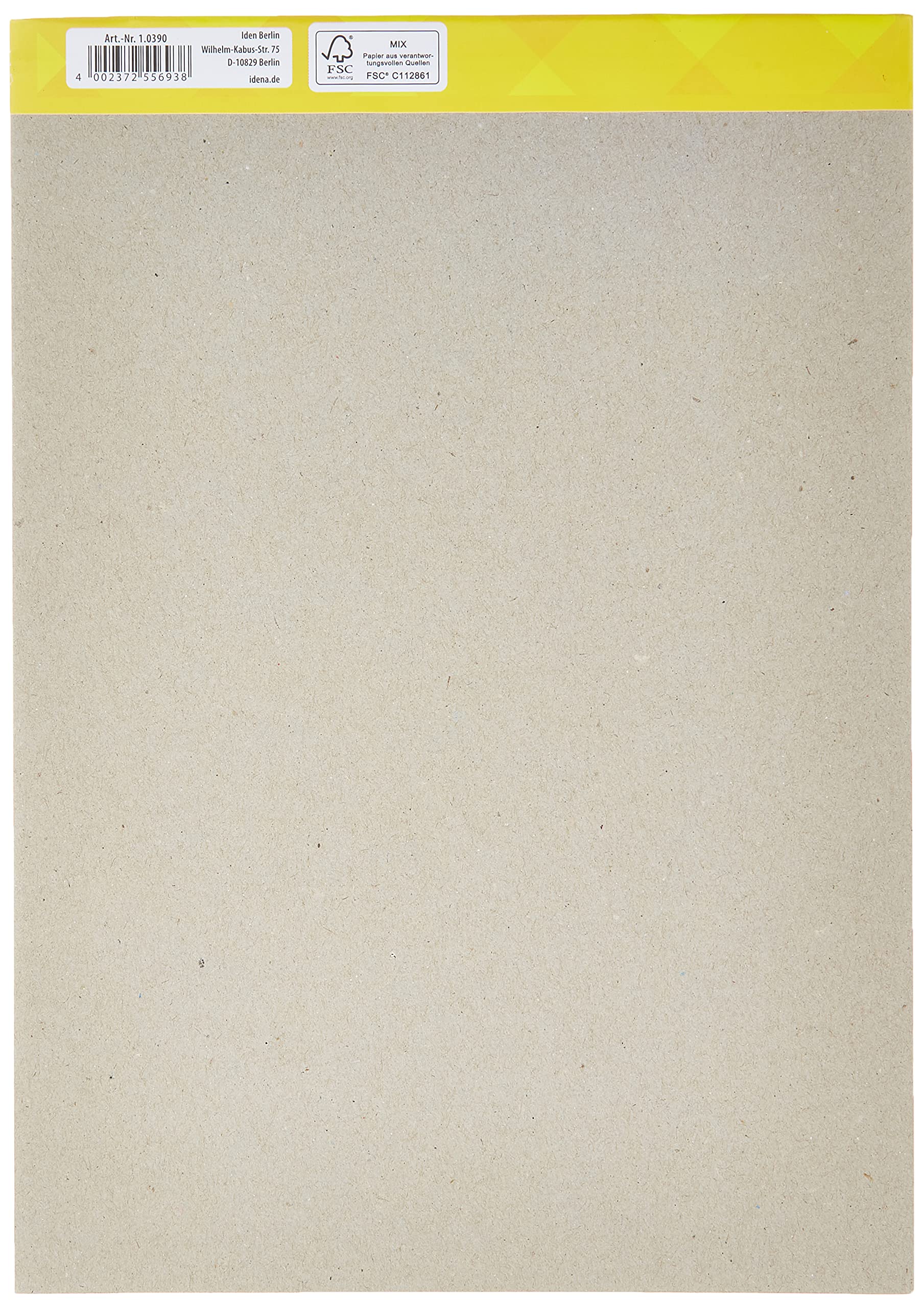 Idena 10390 - Blocco per disegnare in formato A4, 100 fogli, 70 g/m², ottimo spessore, 1 pezzo