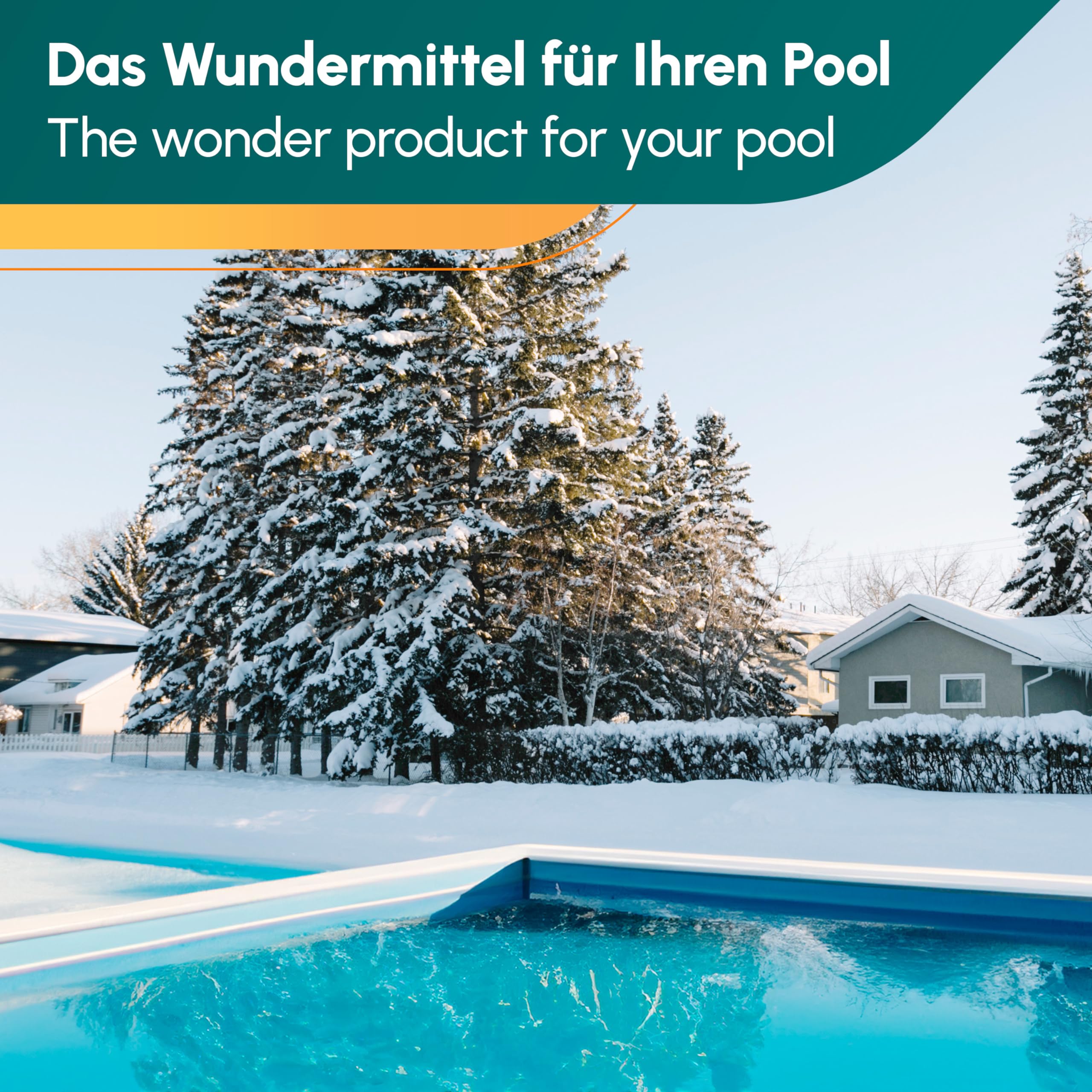 INOX® Pool Wintermittel 5L | Hochwertiges Pool Überwinterungsmittel & Algizid für Pool | Effektives Wintermittel für Poolpflege im Winter