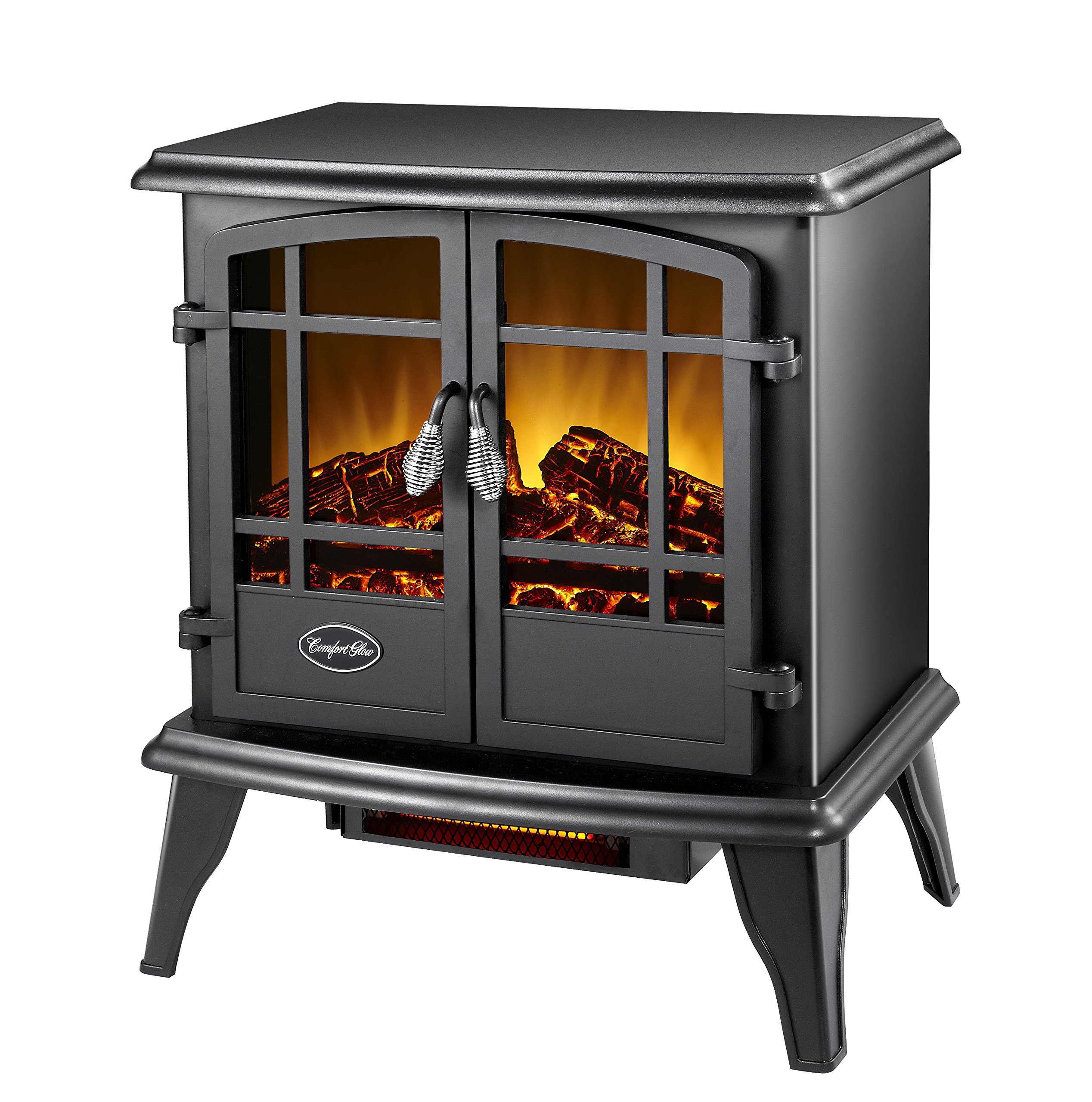 Amazon.com: Comfort Glow EQS130 Keystone Infrared Quartz Electric Stove,  Length: 11in, Width: 20in, Height: 23.5in, Antique Black : Tools u0026 Home  Improvement