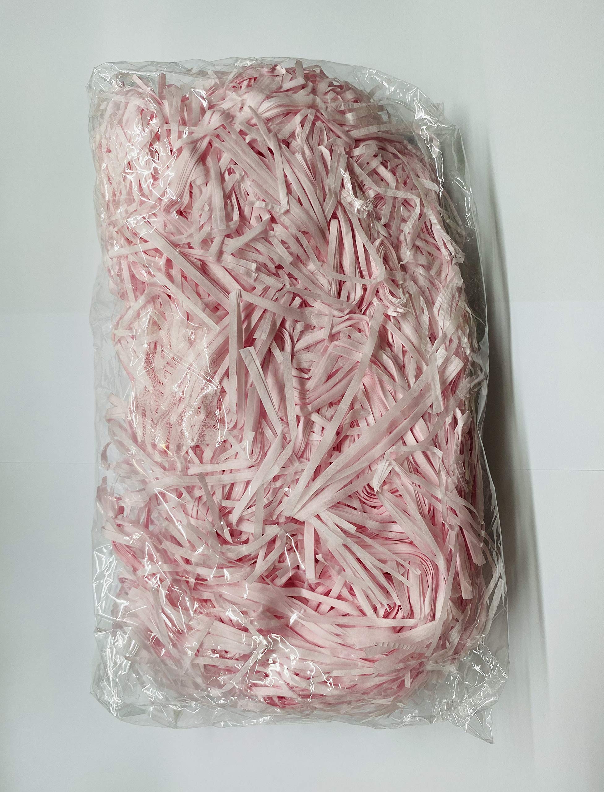 PARTY TIME - Paper Shreds Strands Eco-friendly Shredded Cut Paper Filling Shredded Paper for Hamper Gift Box Filling (Light Pink)