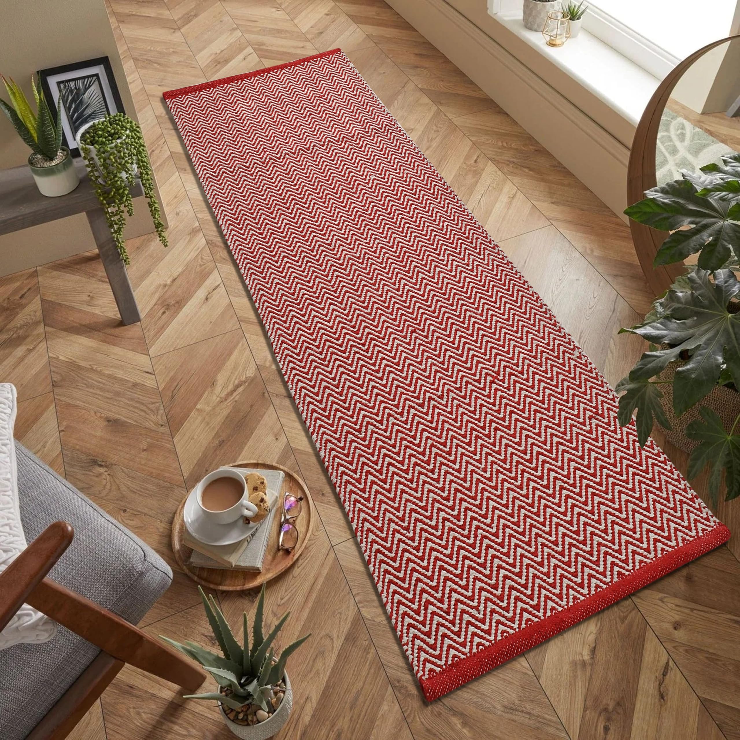 Handwoven Cotton Rug Runner - 60x152cm -25