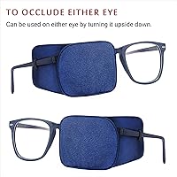 Vista 58 de Astropic Parche de seda para ojos para adultos y niños, gafas para cubrir cualquier ojo, Plástico