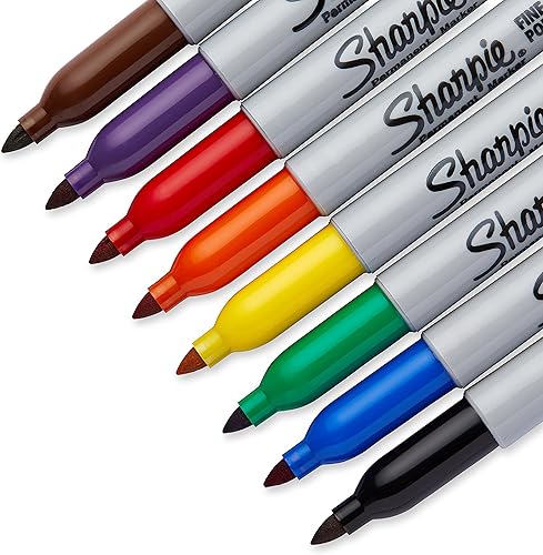 Miniatura 5 de Sharpie 30078 Rotuladores permanentes, punta fina, colores clásicos, 8 unidades (surtidos)