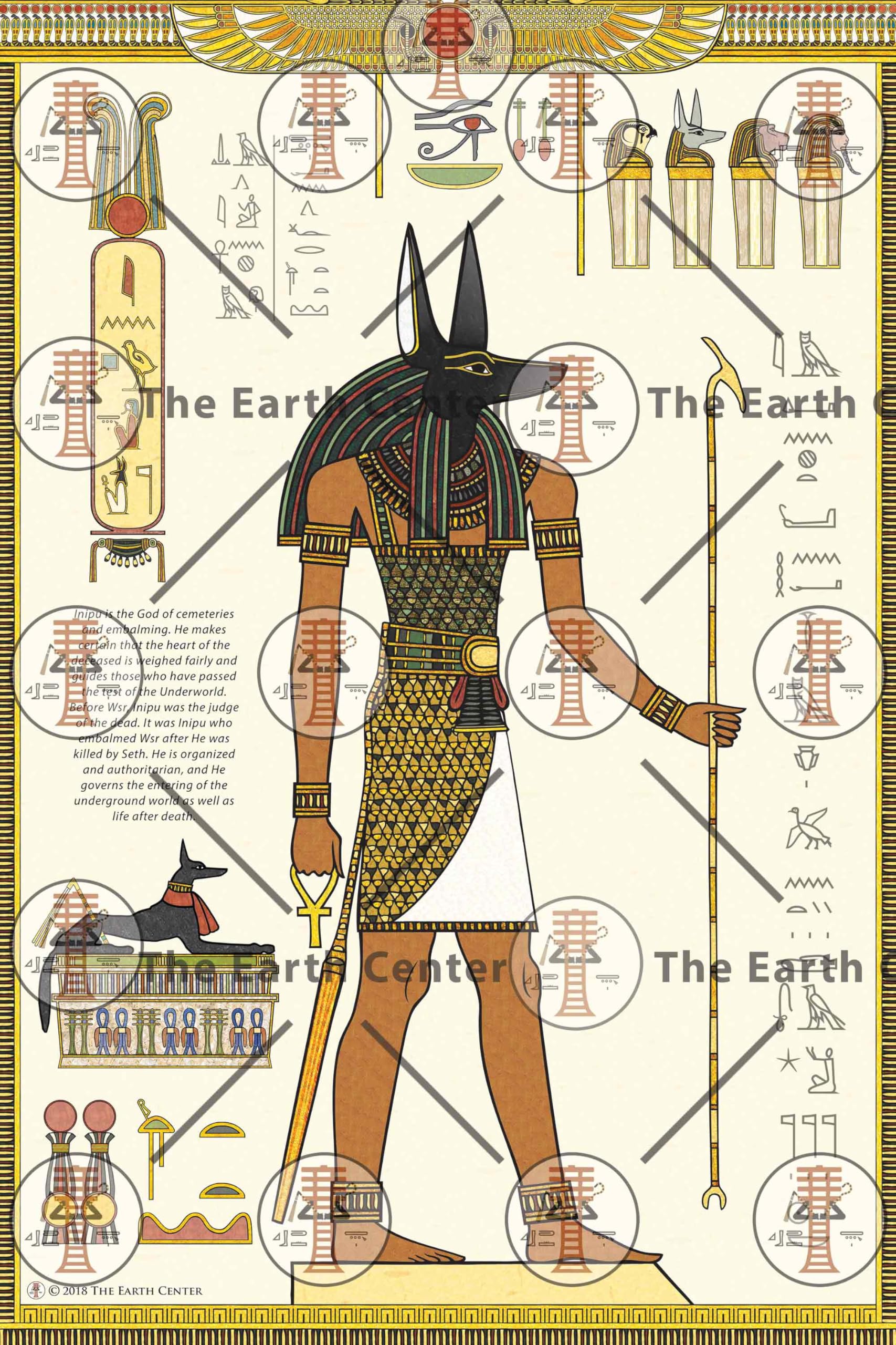Amazon.com: The Earth Center INIPU (Anubis) Ancient Egyptian Neter
