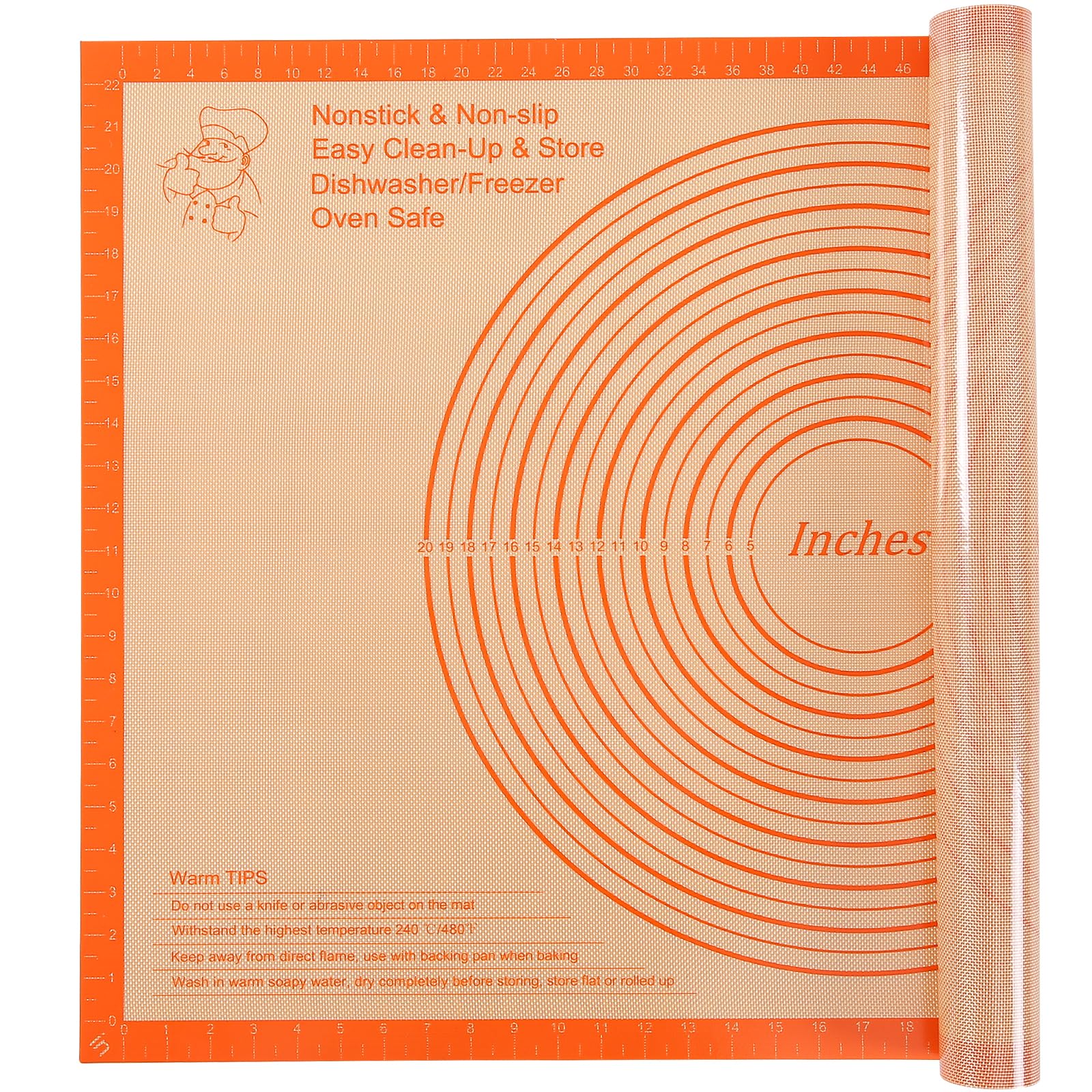 Tapis silicone antidérapant pour stopper les plans de travail collants