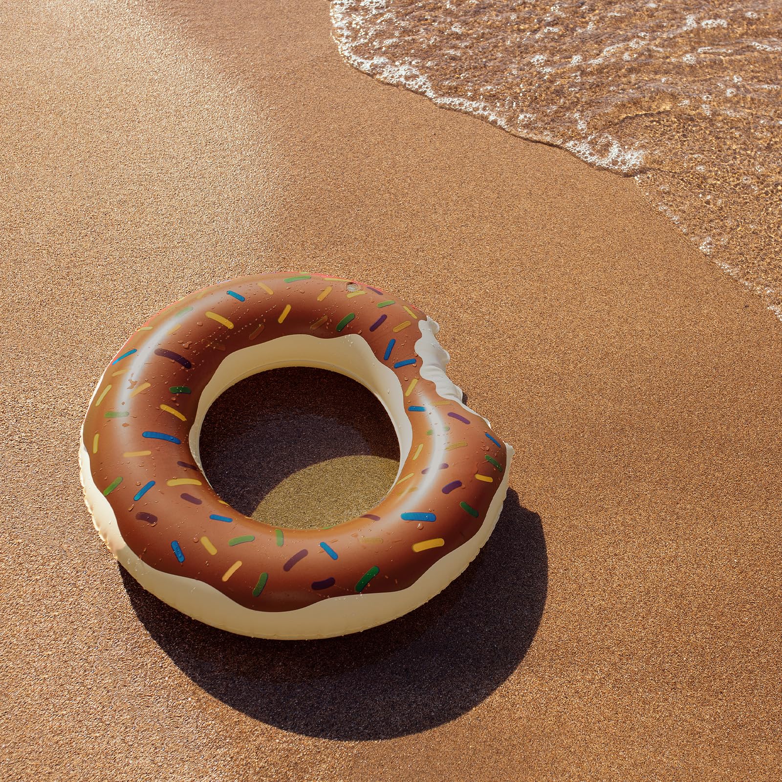 Donut Schwimmring 2er Set - 90/70cm Aufblasbarer Poolring Für Erwachsene & Teenager