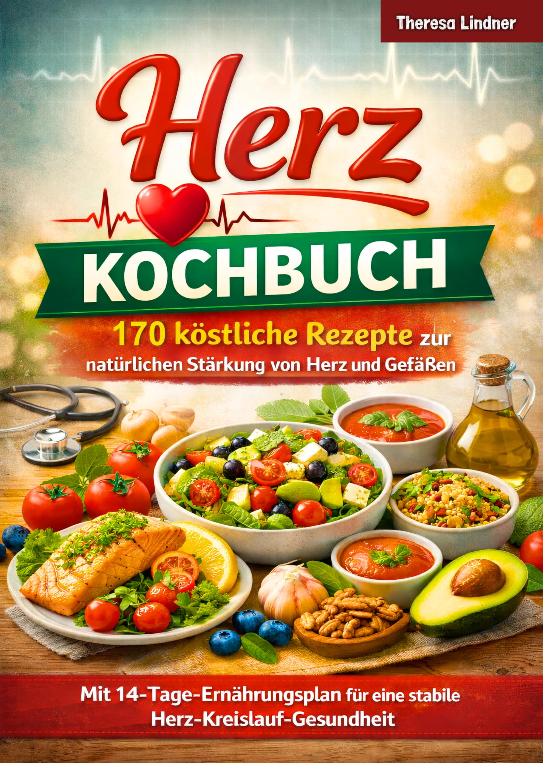 Herz Kochbuch: 170 köstliche Rezepte zur natürlichen Stärkung von Herz und Gefäßen – Mit 14-Tage-Ernährungsplan für eine stabile Herz-Kreislauf-Gesundheit