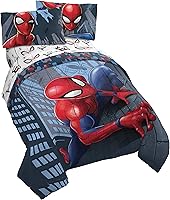 Vista 10 de Jay Franco Marvel Comics Avengers Good Guys - Juego de ropa de cama individual de 4 piezas, color azul