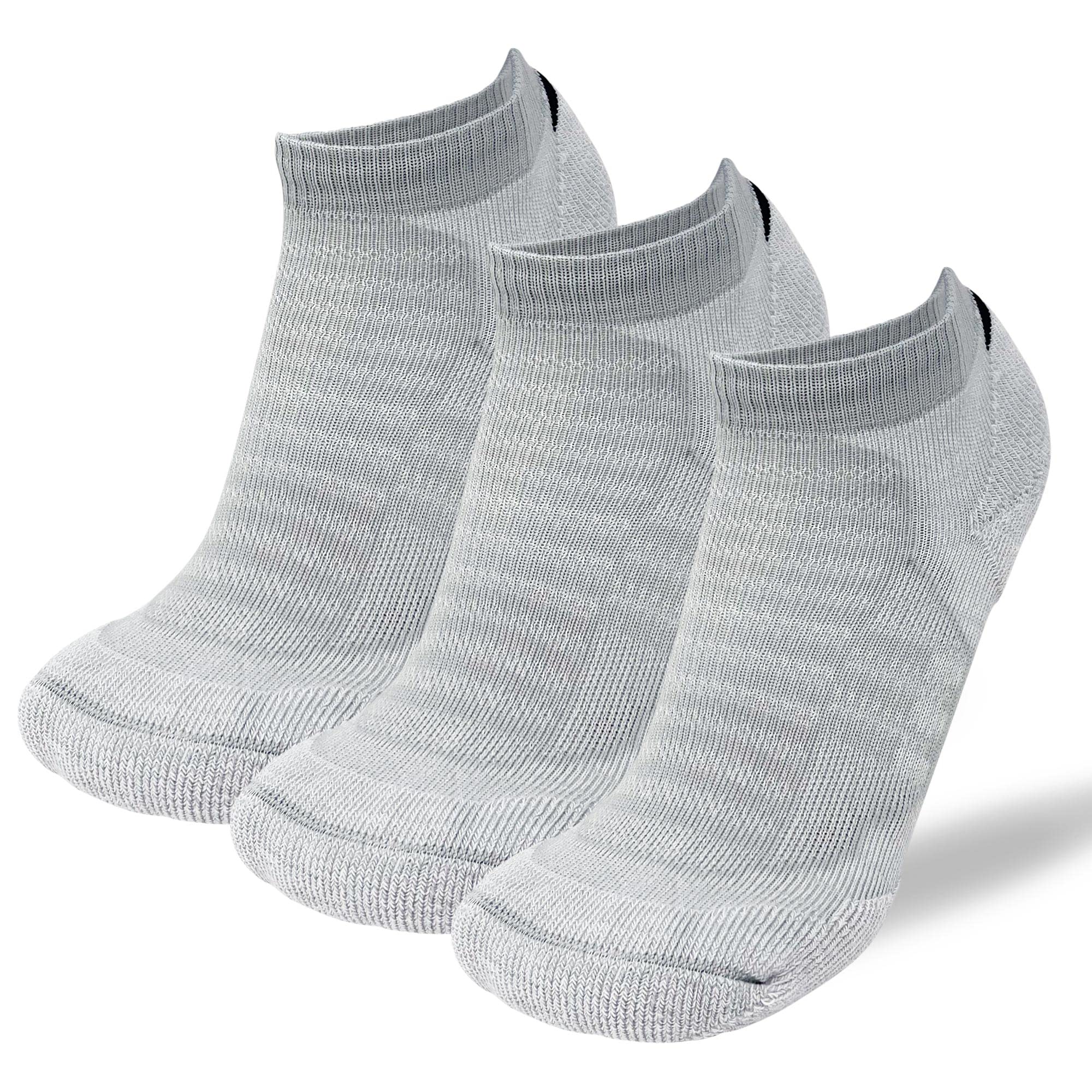Pure Athlete Merino Wool Socks - Low Show Cushioned Athletic Padded Running Sock