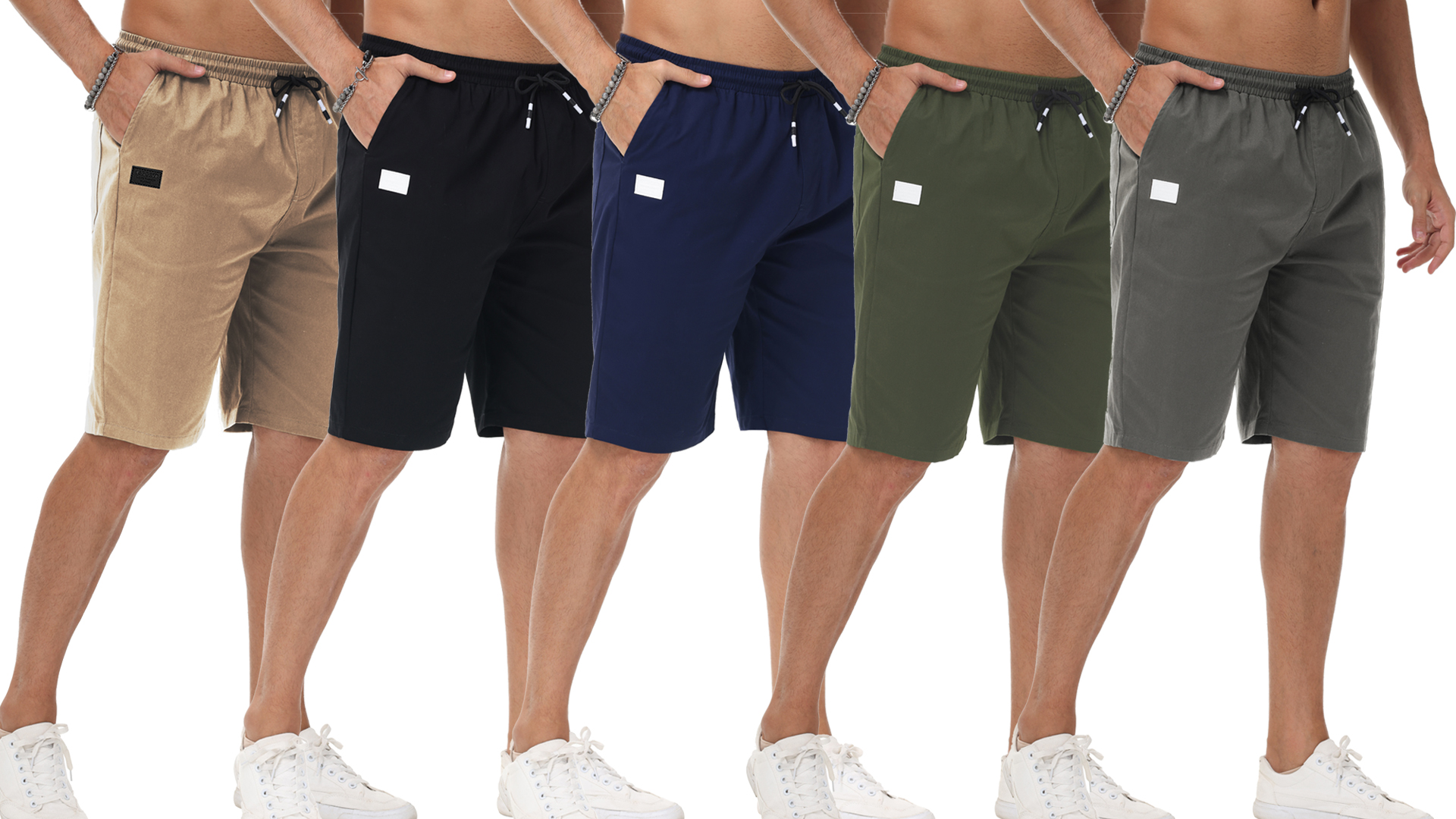 Homme Pantacourt Cargo Bermuda Armée vert - SODRICO Tunisie