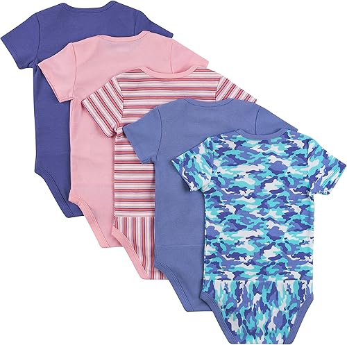 Miniatura 10 de Hanes Body de bebé para niñas Body Flexy Ultimate para bebé Body de manga corta para bebé paquete de 5