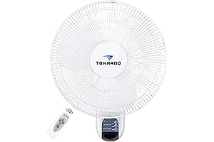 Tornado 16" Wall Mount Oscillating Fan with Remote