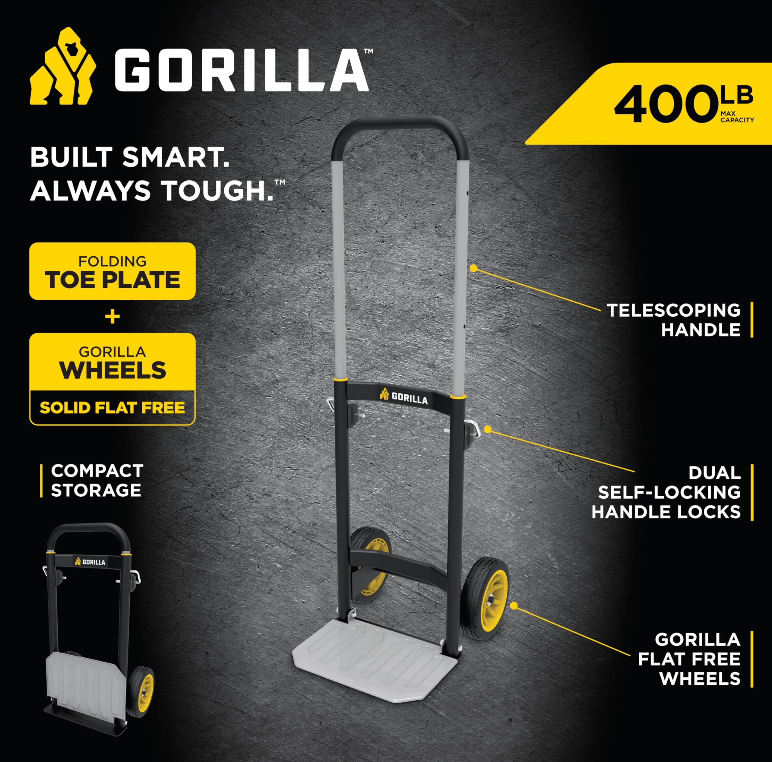 Gorilla Hand Truck - 400 lb Capacity -3 Gorilla Hand Truck - 400 lb Capacity -3